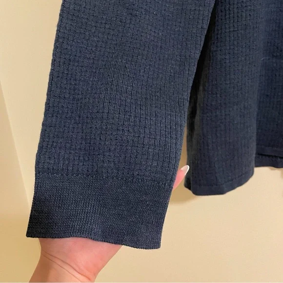 Patagonia 100% Merino Wool Men’s Waffle Knit Half-Zip Sweater – Size L - Picture 3 of 6